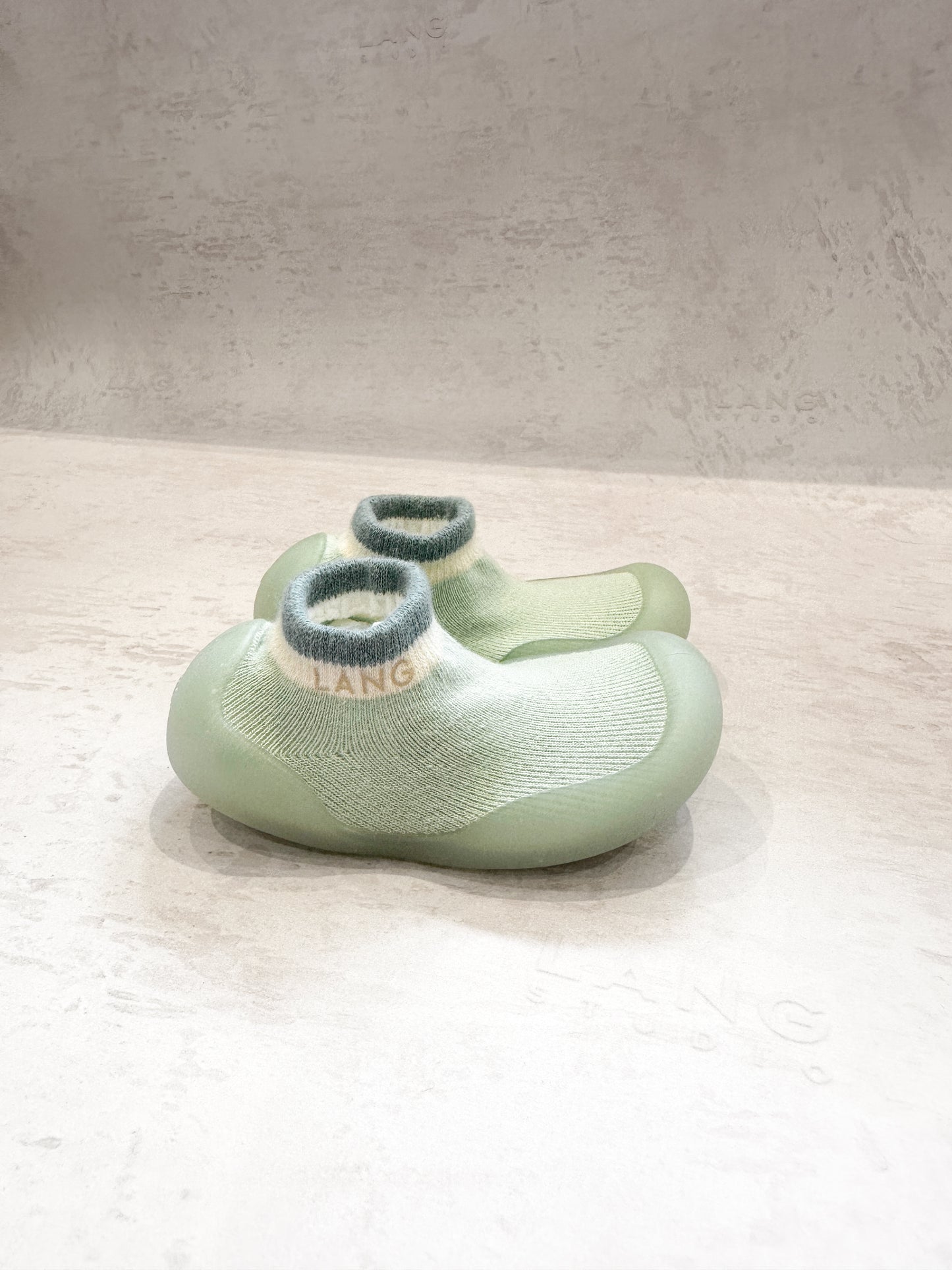 KIDS KNITTED SOCK BOOTIES - FRESH MINT
