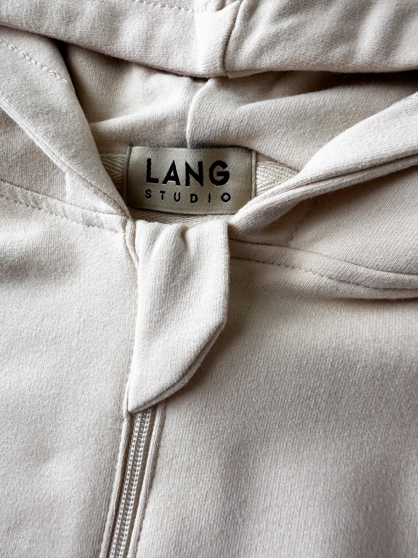 KIDS COLOUR BLOCK HOODED SWEAT ROMPER - EARTH TONES