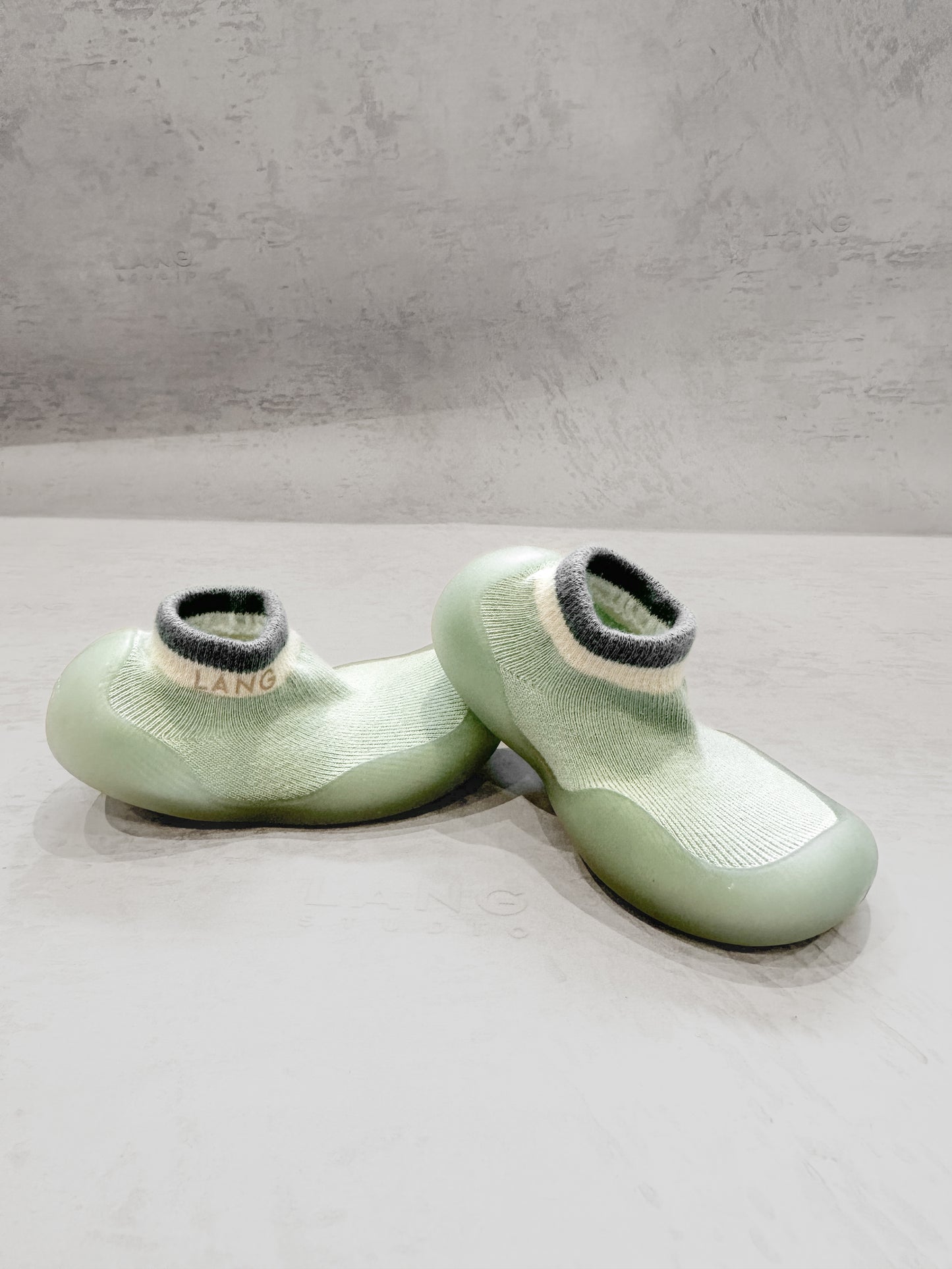 KIDS KNITTED SOCK BOOTIES - FRESH MINT