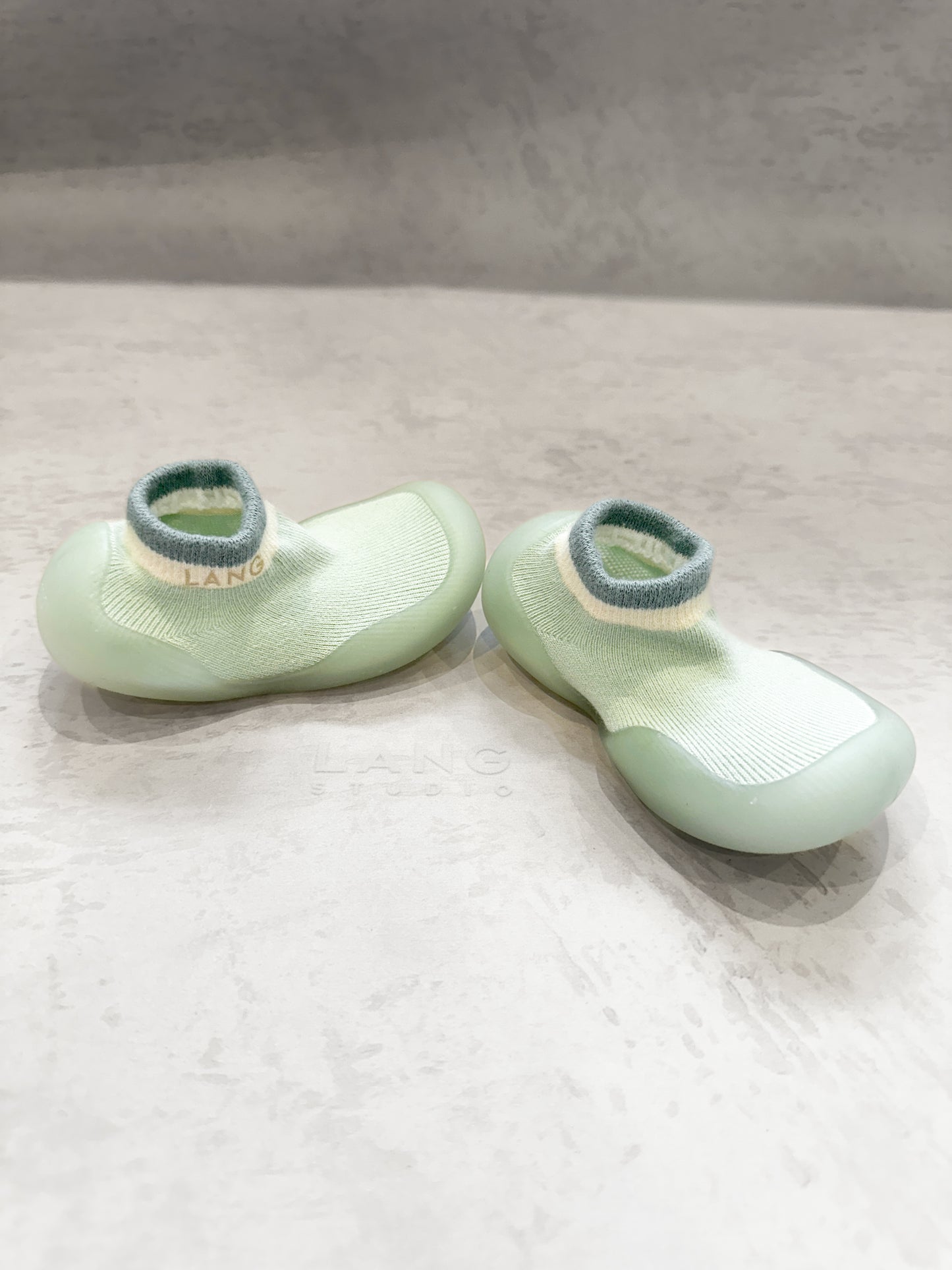 KIDS KNITTED SOCK BOOTIES - FRESH MINT