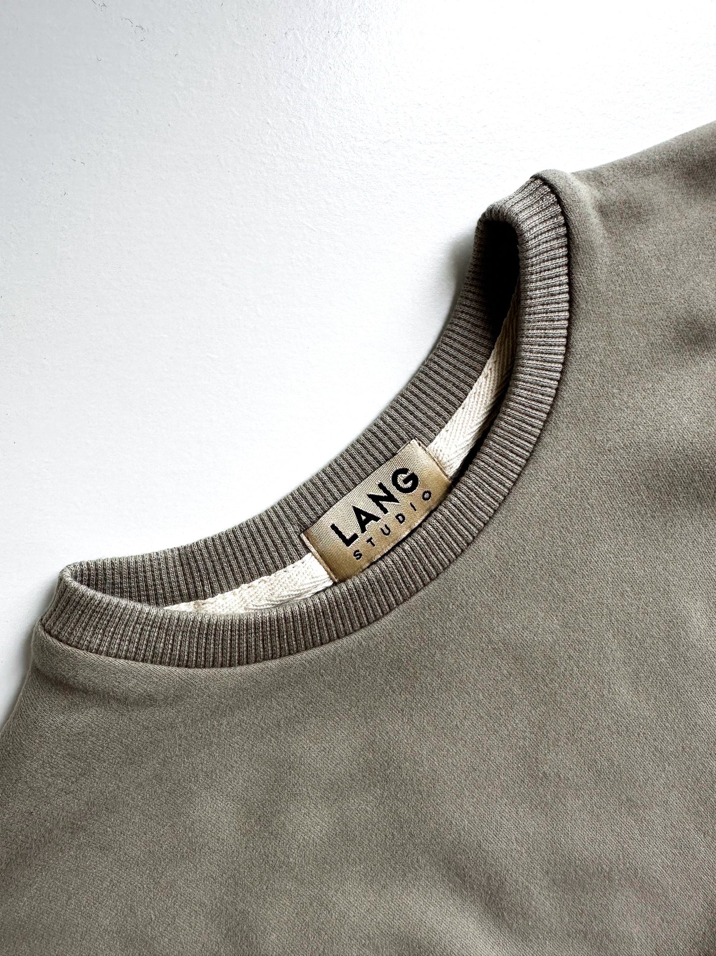 BABY SWEATSHIRT BODYSUIT ROMPER - MATCHA GREEN