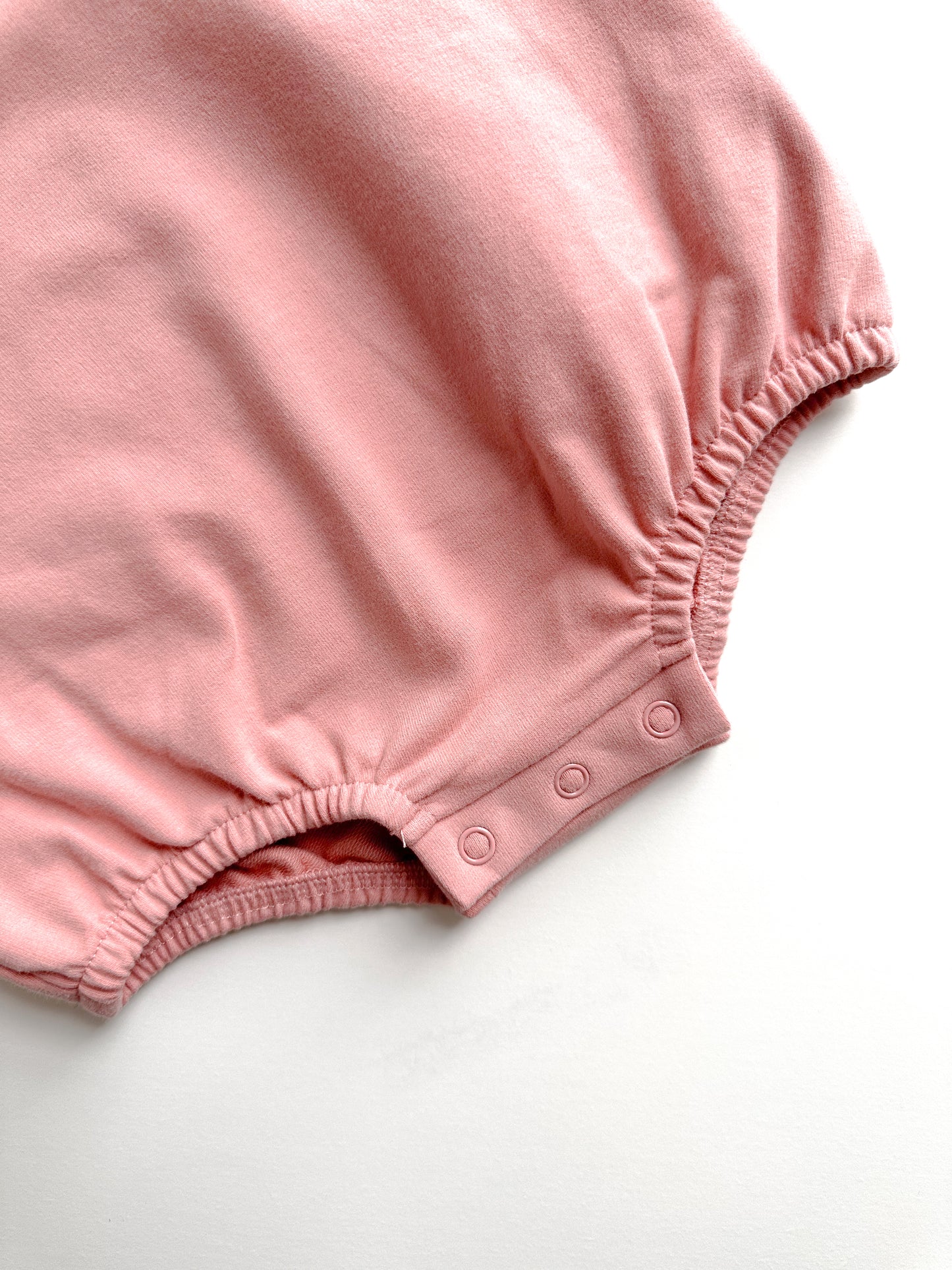 BABY SWEATSHIRT BODYSUIT ROMPER - PINK CHALK
