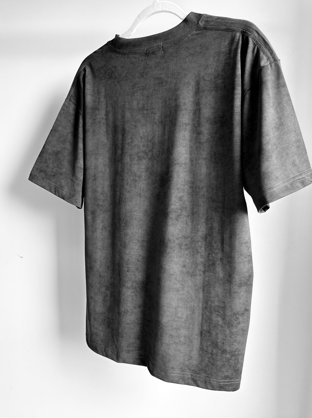 MENS WASHED EFFECT T-SHIRT - PEWTER HAZE