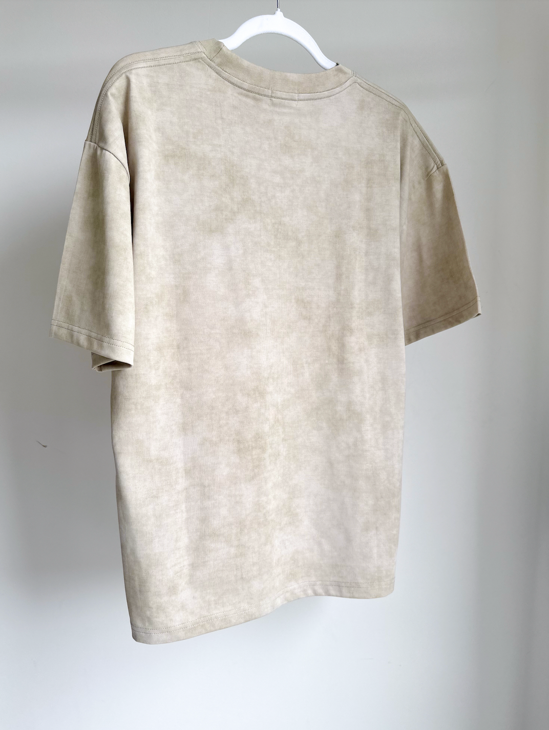 MENS WASHED EFFECT T-SHIRT - STONE HAZE