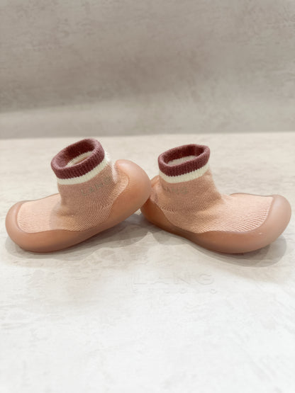 KIDS KNITTED SOCK BOOTIES - DUSKY PINK