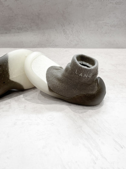 KIDS KNITTED SOCK BOOTIES - URBAN GREY