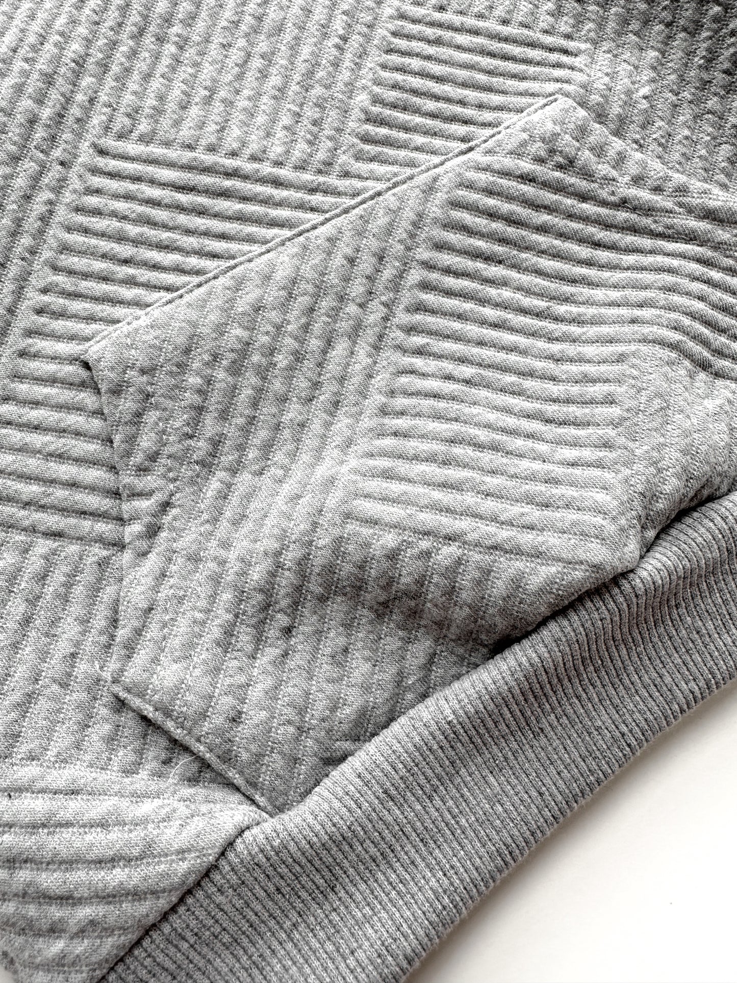KIDS TEXTURED PATTERN SWEATSHIRT AND JOGGER CO-ORD SET - STORM GREY