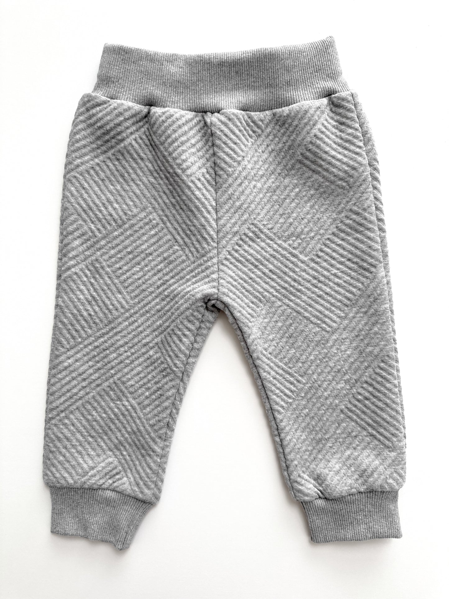 KIDS TEXTURED PATTERN SWEATSHIRT AND JOGGER CO-ORD SET - STORM GREY