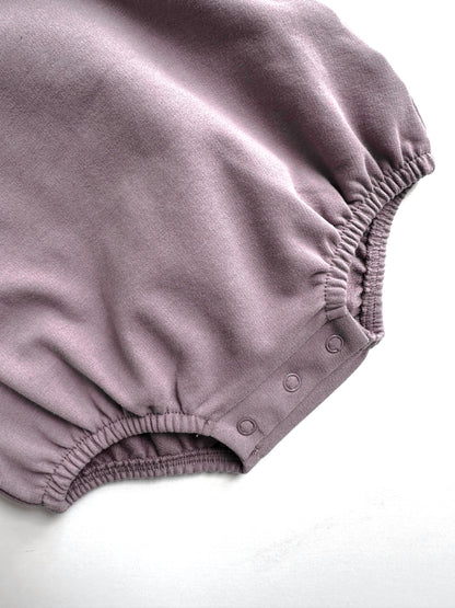 BABY SWEATSHIRT BODYSUIT ROMPER - LIGHT LAVENDER