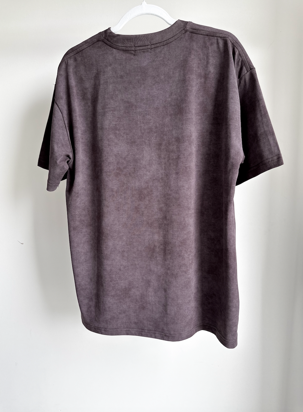 MENS WASHED EFFECT T-SHIRT - MULBERRY HAZE