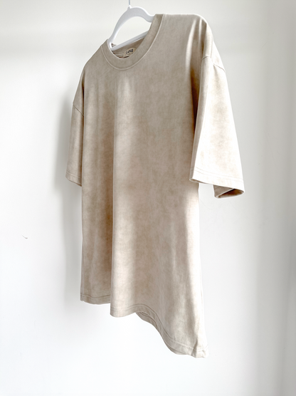 MENS WASHED EFFECT T-SHIRT - STONE HAZE